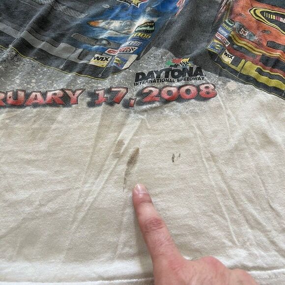 NASCAR Chase Racing T-Shirt Size 3XL All Over Print 50th Daytona 500 2005 - Picture 4 of 9